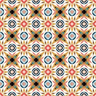 Zigzag Mandala, seamless pattern preview